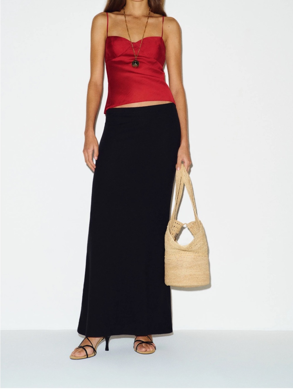 Reformation Jodie Black Maxi Skirt - Sleek High-Waist Women’s Skirt